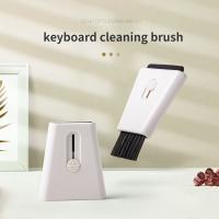 Multi Mini Clean Brush Computer Monitor Keyboard Clean Brush with Screen Wipe Retractable Double Head Laptop Phone Screen Duster