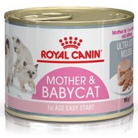 พลาดไม่ได้ โปรโมชั่นส่งฟรี ▣✙อาหารแมว Royal Canin Babycat Mousse Kitten&amp;Cat Food 195g (12 cans)อาหารลูกแมว แม่แมวให้นม รอยัลคานิน195กรัม (12 กระป๋อ