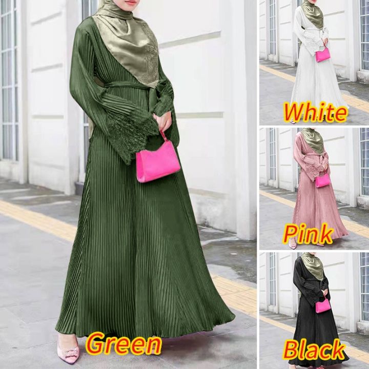 zanzea-women-pleated-lace-flared-lace-long-sleeved-muslim-maxi-dress