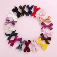 2pcs Kid Velvet Bowknot Hair Clip Vintage Tie Hairpins Korean Bow Hair Clip Bowknot Barrettes Fashion Hair Accessories For Girls