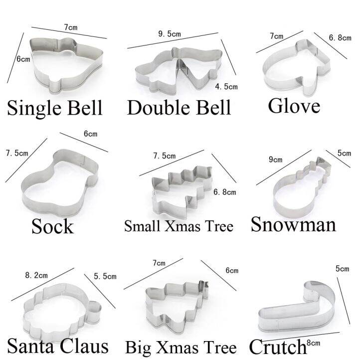 cod-congbiwu03033736-ธีมคริสต์มาสแม่พิมพ์บิสกิตที่ตัดคุกกี้อีสเตอร์สแตนเลสแม่พิมพ์ทำเค้กเครื่องมือทำขนมอบรูปกระต่ายไข่กวางเอลค์เกล็ดหิมะ1ชิ้น
