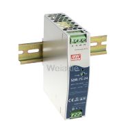 MEAN WELL Original SDR-75-24 24V 3.2A Meanwell SDR-75 24V 76.8W Single Output Industrial DIN RAIL พร้อมฟังก์ชั่น PFC