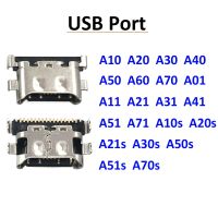 แจ็คชาร์จ USB Type-C 2 ชิ้น เชื่อมต่อ พอร์ตชาร์จสําหรับ Samsung A20 A30 A50 A70 A51 A71 A21s A01 A30s A50s A20s A11 A21 A31 A52