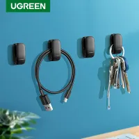 UGREEN Organizer Hooks Hangers Fastener Clip for Car Home Office Key Bag Headphone USB Charger Cable Management Hook Holder