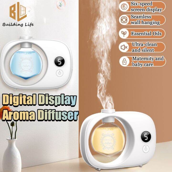 New Automatic Aroma Diffuser Digital Display Fragrance Machine Essential Oil Dispenser