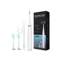 ZZOOI Electric Toothbrush IPX7 Waterproof Toothpick Teeth Plaque Remover Water Flosser High Frequency Home Supplies White Basic