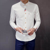 DEFINE เสื้อเชิ้ตแขนยาวผู้ชาย Oxford Spun Slim Casual Shirts