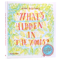 Whats hidden in the forest? Original English picture book what s Hidden in the Woods? Light and shadow magic book with three color filter environmental protection theme hardcover open parent-child interaction Aina bestard
