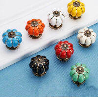 Anusarin มือจับตู้เซรามิกขนาด 4 cm Pumpkin Knob Cabinet Ceramic Pull