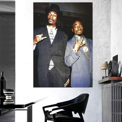 MT449 Snoop Dogg และ Tupac 2PAC Praying Rapper เพลงดาว Wall Art ภาพภาพวาดผ้าใบพิมพ์โปสเตอร์ห้องนั่งเล่นตกแต่งบ้าน New