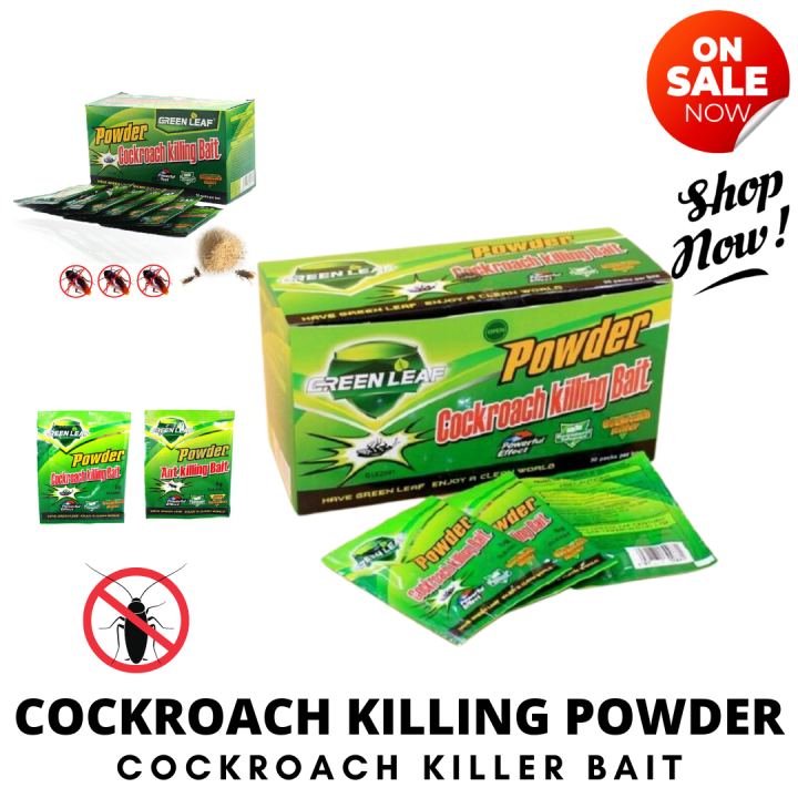 Effective COCKROACH KILLING BAIT POWDER (50pcs) Green Leaf Powder