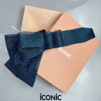 iCONiC BLUE BIG BOW GLITTER BELT #6995 เข็มขัด แบบผูก ทรงโบว์ วิบวับ ฟรีไซส์ หรูหรา เข็มขัดผญ เข็มขัดผ้า เข็มขัดออกงาน เข็มขัดแฟชั่น