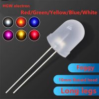 【CW】 50Pcs 5Colorsx10Pcs 10MM Diode Diffused 10mm Set Emitting F10