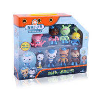 8ชิ้น/เซ็ต Octonauts ตุ๊กตาขยับแขนขาได้ของเล่นกัปตัน Barnacles เพนกวินตุ๊กตาโมเดลมินิเด็กของขวัญ