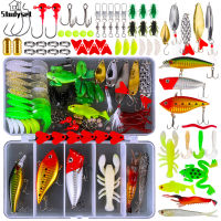 Studyset IN stock 78 Pieces Fishing Lures Kit With Tackle Box For Saltwater Freshwater Fishing Accessories For Bass Trout Salmon