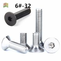 10pcs 6-32* 5/16 3/8 1/2 5/8 Inch Length 304 Stainless Steel US UNC Coarse Thread Allen Head Screw Cap Hex Hexagon Socket Bolt Nails Screws Fasteners