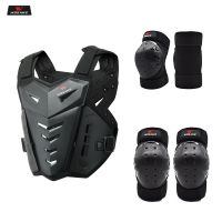 WOSAWE s Motorcycle Jakcet Suit Body Armor Motorcycle Elbow &amp; Knee Pads Moto Protectors Motocross Vest Gear Set