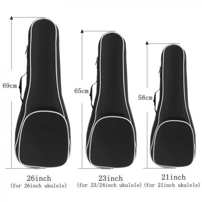 21 23 26 Inch Ukulele Bag Portable 5mm Sponge Soft Case Gig Ukulele Mini Guitar Waterproof Backpack