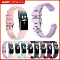 PING3693 8สี สายรัดข้อมือนาฬิกา ซิลิโคนทำจากซิลิโคน อะไหล่สำหรับเปลี่ยน สายรัดนาฬิกา แฟชั่นสำหรับผู้หญิง สายนาฬิกาข้อมือสาย สายรัดข้อมือ สำหรับ R Fitbit Inspire HR/Inspire 2/Ace 2/3. อุปกรณ์เสริมสายรัดข้อมือ