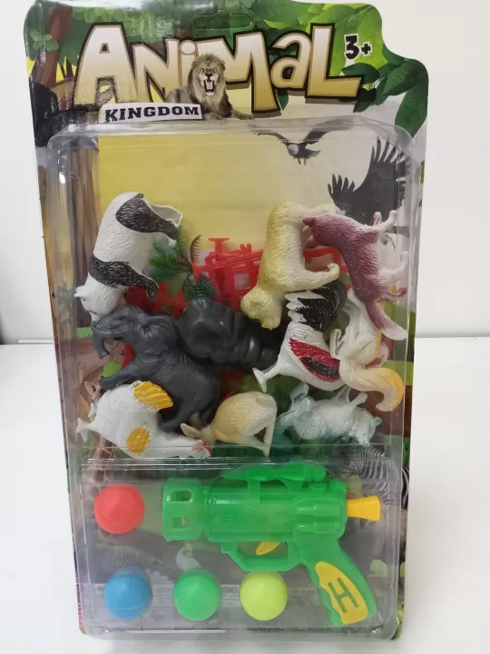 TOY ANIMAL KINGDOM WITH GUN FOR KIDS COLLECTIONS Lazada PH