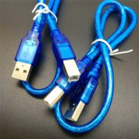 Kabel transmisi Data daya 50CM USB biru 2.0 tipe A Male ke tipe B Male UNTUK Arduino