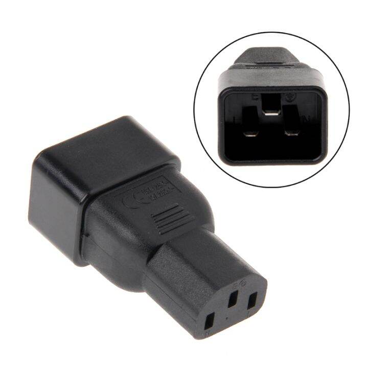 IEC 320 C20 3Pin Male To C13 3Pin Female Plug Power Supply Converter Adapter Lazada PH