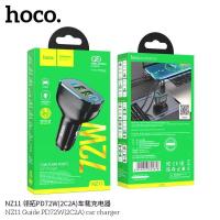 HOCO NZ11 72W 4Ports Car Charger USB Type A / Type C ที่ชาร์จในรถ ชาร์จเร็ว หัวชาร์จ อะแดปเตอร์ โฮโค่แท้100%