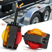 2Pcs รถบรรทุก Trailer Led Mudguard ไฟเลี้ยว14led ด้านข้างโคมไฟ Clearance Marker ไฟเตือนไฟท้าย【fast】