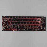 Triple โหมดสาย2.4กรัม DK60 64คีย์ Hotswap PCB ขวด GH60 ISO ANSI แยก Spacebar รูปแบบ