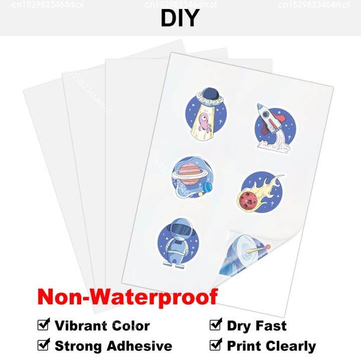 hot-dt-transparent-vinyl-sticker-paper-label-for-inkjet-printer-non-waterproof-adhesive-sheet-10-sheets