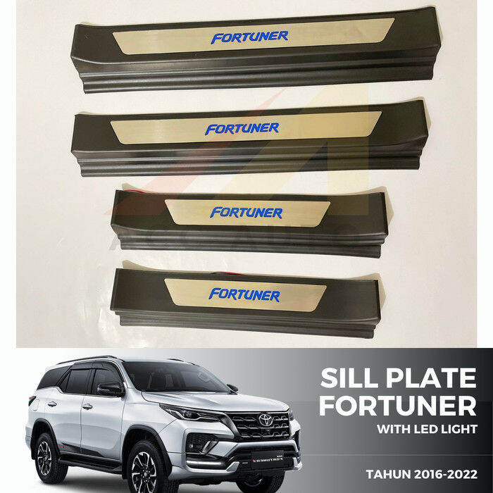 SILL PLATE LED SIDE All New Fortuner Hitam Carbon SAMPING Lazada