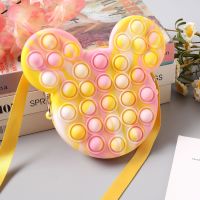 Fashion Popet Shoulder Bags 2 In 1 Shoulder Bag Cute Push Bubble Popeti Stress Reliever Finger Toy Pops Its Kid Pencil Case