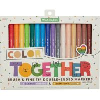 OOLY - Color Together Brush &amp; Fine Tip Double-Ended Markers