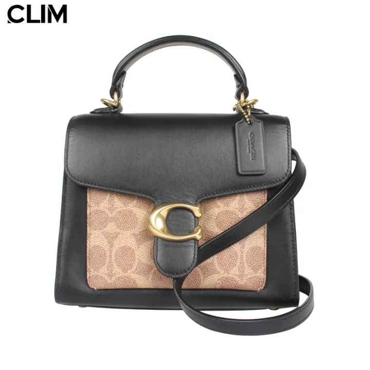Coach Tabby Top Handle 20 In Signature Coach Leather Canvas 870 Lazada PH