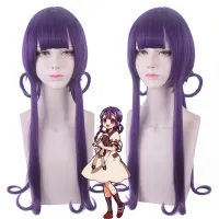 Anime 75CM Akane Aoi Cos Wig Ground-Bound Teenager Hanako-Kun Cospaly Split Circle Character Circle Circle Shape