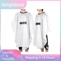 Lanqistore Hair Cutting Hairdressing Cape Salon Home Perming Gown Apron White 120 x 135cm