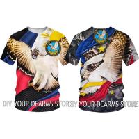 2023 Newphilipian Eagle The Fraternal Order Of Eagles Full Sublimation 3D พิมพ์เสื้อยืดผ้าฝ้ายฤดูร้อนแขนสั้น Tee