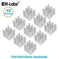 En-Labs10pcs Aluminum Electronic Chip Heatsink Radiator Optional 3M8810 Thermal Double Side Adhesive Tape 10X10 13X13 14X6 14X14 Adhesives Tape