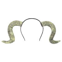 【Sell-Well】 laozizuishuai Gothic Handmade Sheep Devil Horns ผม Hoop Headband อะนิเมะคอสเพลย์ปาร์ตี้แฟนซีแต่งตัวฮาโลวีนเครื่องแต่งกายอุปกรณ์เสริม Headwear