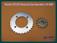 YAMAHA RX100 FRONT (14T)  and REAR (30T) SPROCKET​ SET "JOMTHAI" #สเตอร์หน้า 14 ฟัน #สเตอร์หลัง 30 ฟัน เซ็ท 2 ชิ้น