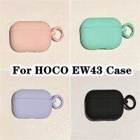 READY STOCK! For HOCO. EW43 Case Simple solid color for HOCO EW43 Casing Soft Earphone Case Cover