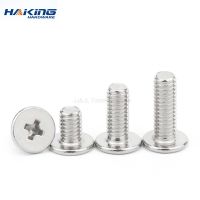 10/25 PCs cm m1.4 m1.6 M2.5 m3 M4 M5 M6 A2 304 cross stainless steel Phillips ultra-thin ultra-low flat round head bolt