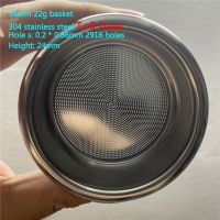 Thickened 0.7-1mm 304 Stainless Steel 58mm Coffee Basket 4 Cup 22g 0.2 * 0.86 2916 Small Hole Filter Basket