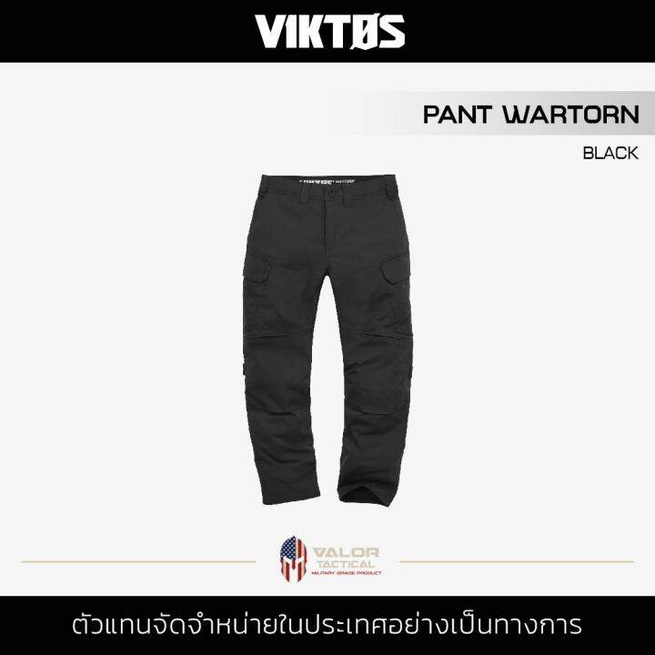 Viktos Pant Wartorn [ Black ] กางเกงขายาว ยืดหยุ่น ผ้าฝ้าย/ไนลอนยืด
