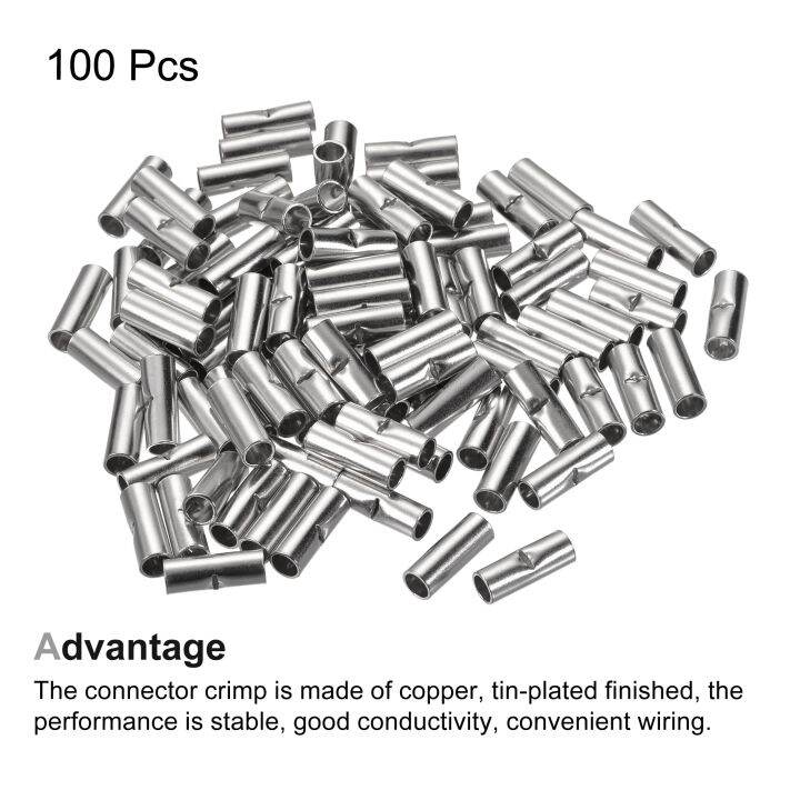 yf-100-200pc-non-insulated-butt-splice-wire-ferrules-electrical-cable-terminal-bare-tinned-crimp-22-10awg