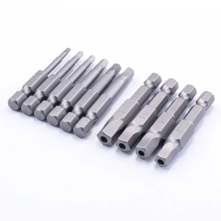 Toolstar 10Pcs/Set 50mm Pentagonal Screwdriver Magnetic 1/4Inch Hex ...