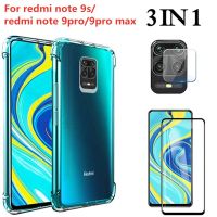 3-in-1capa glass+airbag case for redmi note 9 9s 10 Pro soft clear antishock phone cover on redmi 9a note9pro case xiaomi note9s Electrical Safety