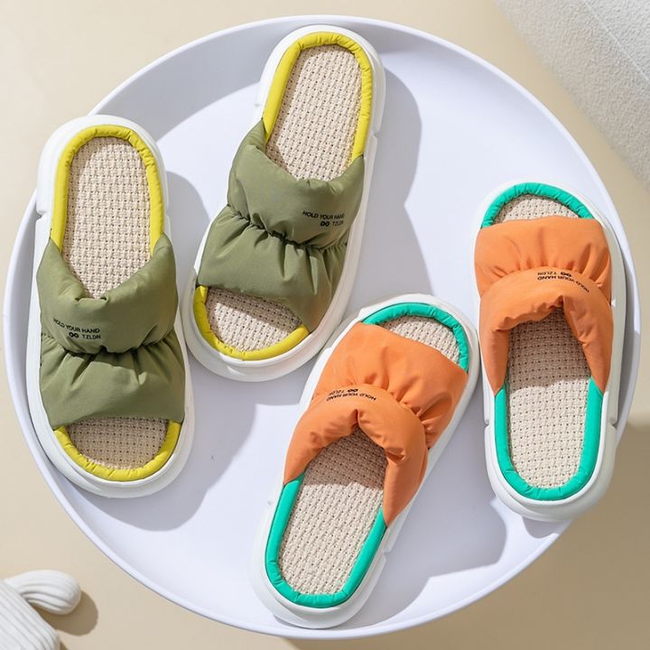 ขายดีที่สุด-ioztt2023-ventact-new-slippers-2023-thick-bottom-color-shoes-woman-fashion-couple-footwear-size-36-45