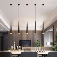 LED Pendant Lights Cone Long Tube Hanging Lamp Kitchen Lighting 7W Dimmable Island dining living room bar cafe droplight fixtur Drawstring Bags