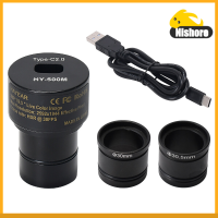 Nishore-5MP กล้องจุลทรรศน์ USB2.0 CMOS กล้องอิเล็กทรอนิกส์ดิจิตอลเลนส์ใกล้ตาฟรีไดรเวอร์กล้องจุลทรรศน์กล้องอุตสาหกรรมความเร็วสูงใช้ได้กับ WIN7 Wins 2000 XP